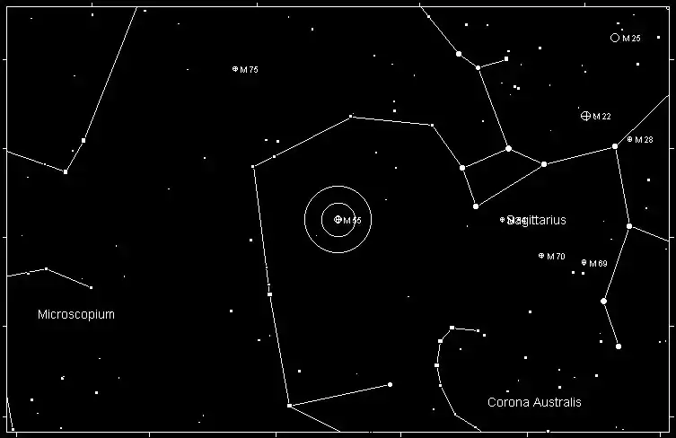 Messier 55 Finder