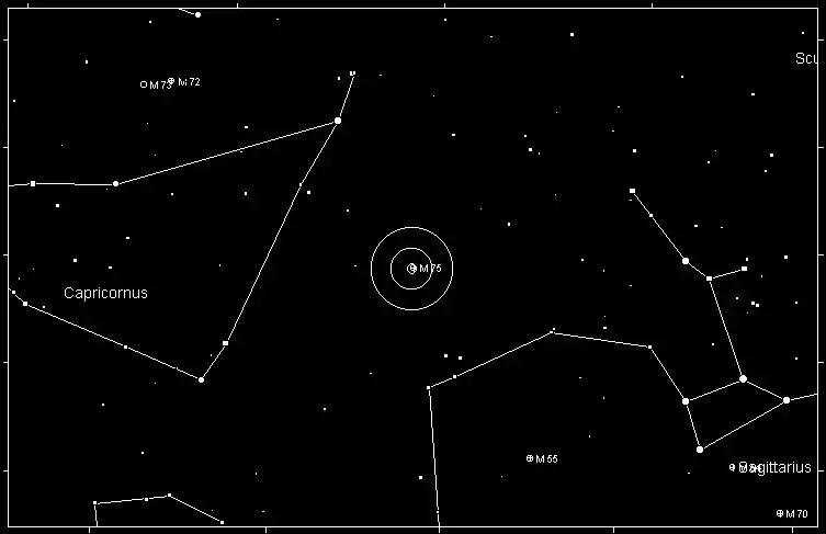 Messier 75 Finder