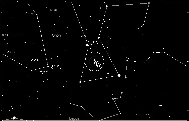 Messier 43 Finder